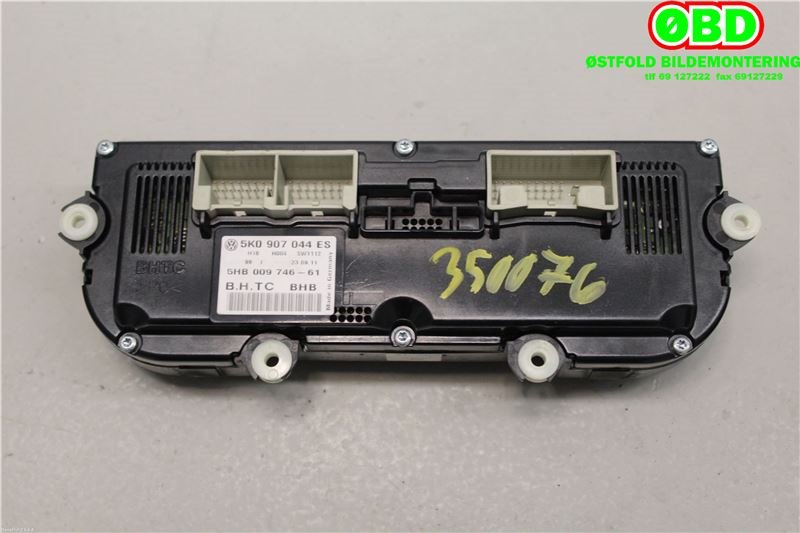 Varmeapparat betjening til VW Touran 2010-2015 (Type I, Fase 3)  (VOLKSWAGEN|5K0 907 044 GK||5K0907044ES)