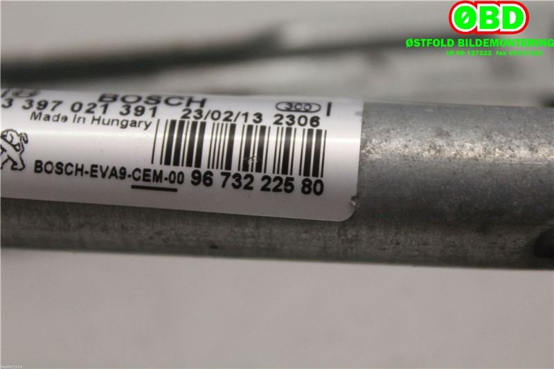 Viskeroverføring til Peugeot 208 2012-2019 (Type I)  (PEUGEOT|9673222580|3397021391)