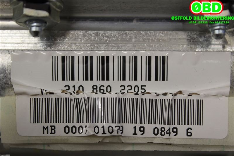 Airbag passasjer til Mercedes E-Klasse 1995-2000 (Fase 1) (W210) (W210) (A 210 860 22 05||2108602205)