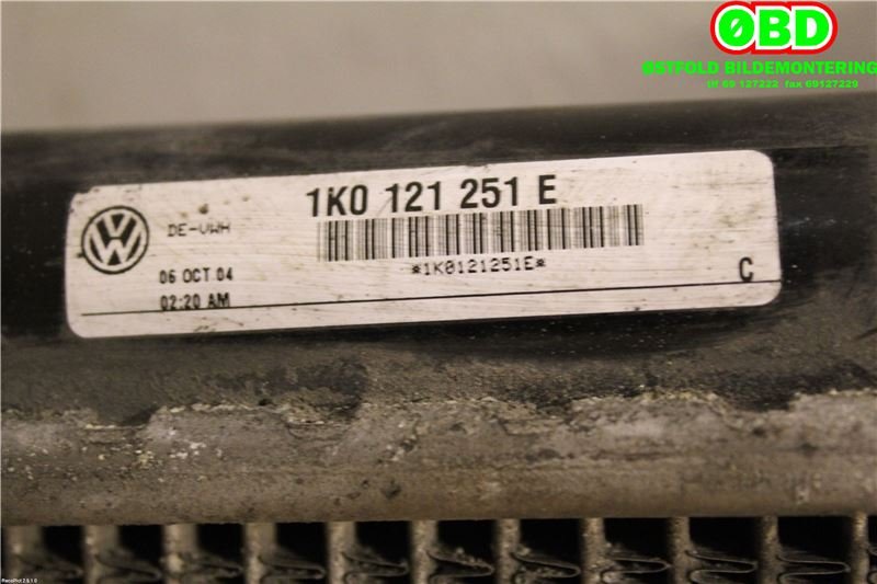 Radiator (manuell gir) til Seat Altea 2004-2015  (SEAT||1K0121251E)