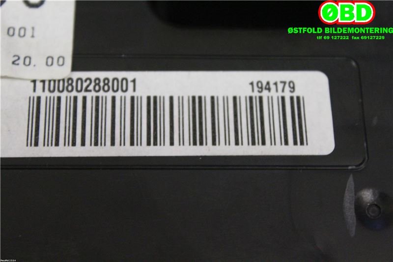 Instrumentpanel til Toyota Corolla 2002-2007  (TOYOTA|8380002C50|)