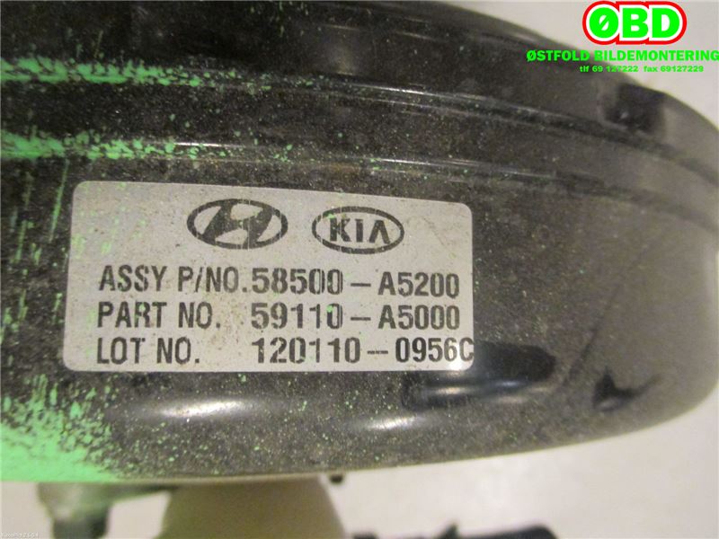 Bremsekraft-forsterker til Hyundai i30 2012-2017 (Type II)  (HYUNDAI|585803B000||59110A5000)