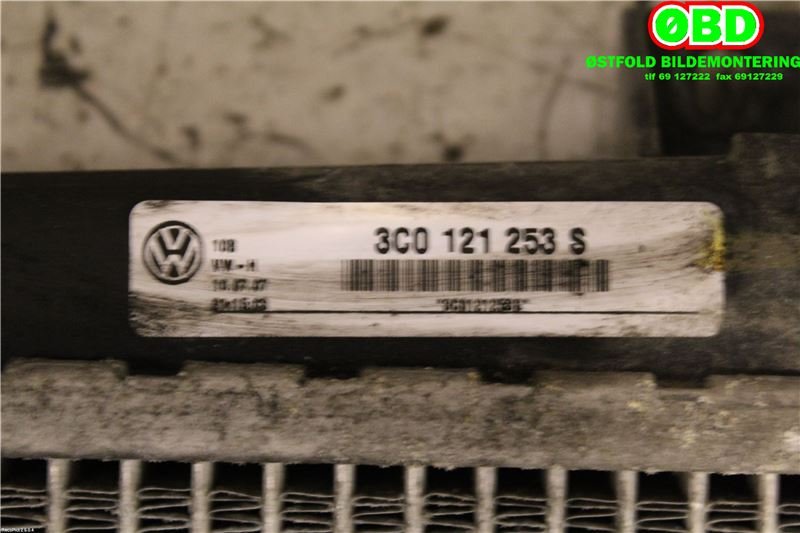 Radiator (manuell gir) til VW Passat 2005-2010 (B6) (B6) (VOLKSWAGEN|1K0 121 251 AK||3C0121253S)
