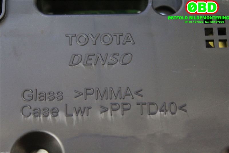 Instrumentpanel til Toyota Verso 2009-2016 (Type III)  (TOYOTA|838000F070|)