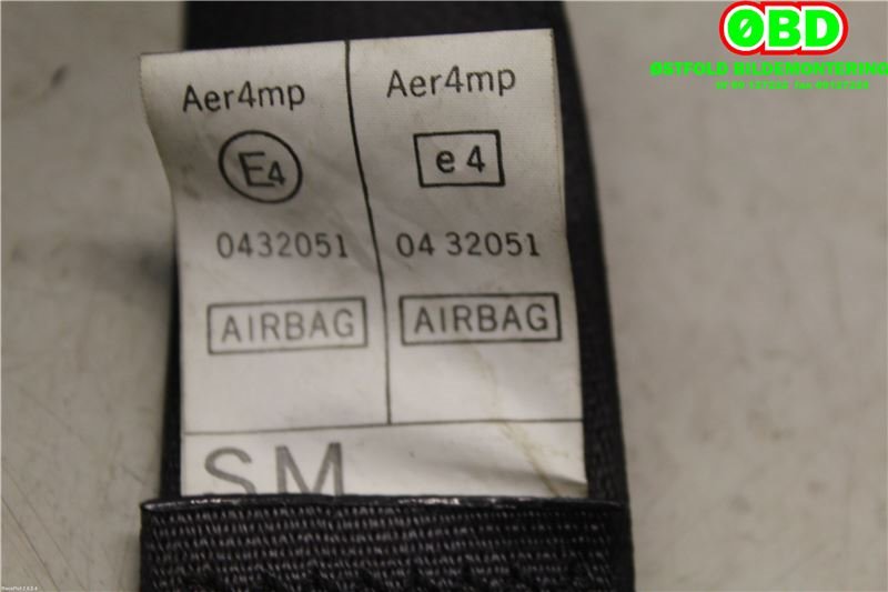 Airbag beltestrammer til Subaru Impreza 2001-2005 (Type II, Fase 1) (SUBARU IMPREZA|64622FE100NE|)
