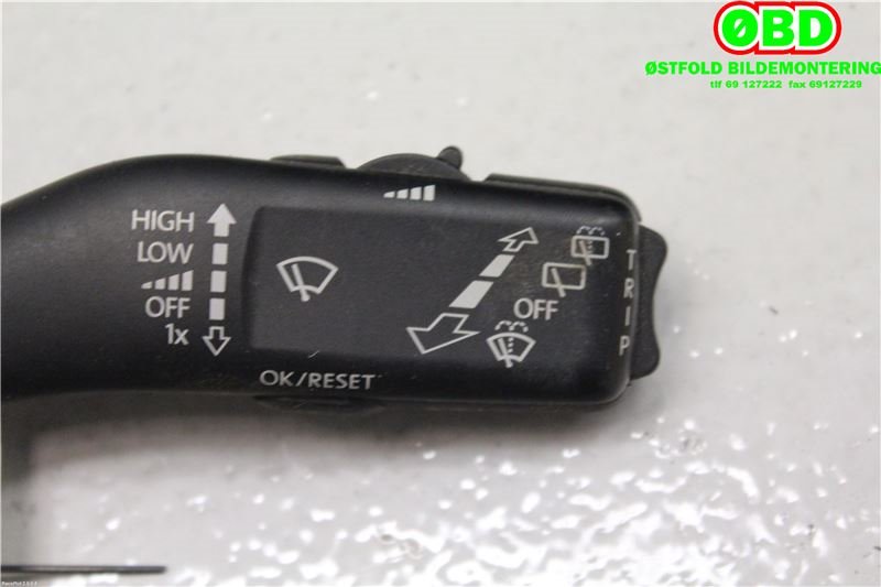 Bryter visker til VW Caddy 2004-2010 (Type III, Fase 1)  (VOLKSWAGEN|1K0 953 519 J||1K0953519J)
