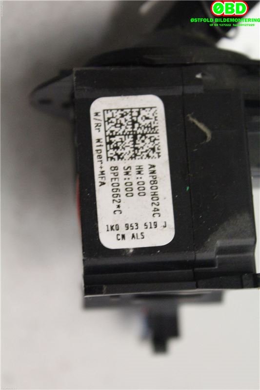 Bryter visker til VW Caddy 2004-2010 (Type III, Fase 1)  (VOLKSWAGEN|1K0 953 519 J||1K0953519J)