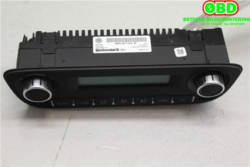 Varmeapparat betjening til VW Polo 2009-2014 (Type V, Fase 1)  (VOLKSWAGEN|6R0 907 044 B||6R0907044B)