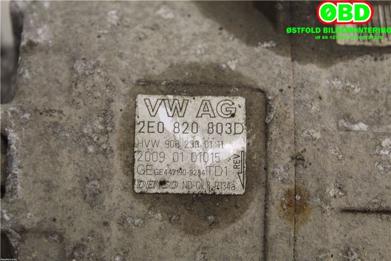 Aircondition kompressor til VW Crafter 2006-2011 (Type I, Fase 1)  (VOLKSWAGEN|2E0 820 803 D|2E0 820 803 G|2E0820803D)