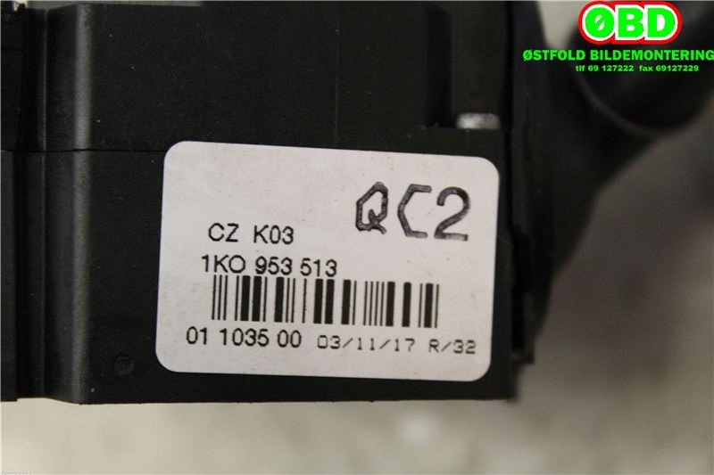 Bryter blink til Audi A3 2003-2008 (Type II, Fase 1)  (AUDI|1K0 953 513 E||1K0953513)