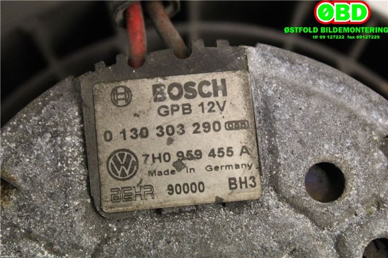 Kjølevifte til VW Transporter / Caravelle 2003-2009 (Fase 1) (T5) (T5) (VOLKSWAGEN TRANSPORTER TDI|7H0 959 455 A||7H0959455A)