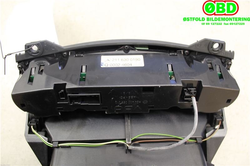 Varmeapparat betjening til Mercedes E-Klasse 2002-2006 (Fase 1) (W211) (W211) (MERCEDES|A 211 830 01 90|A 211 830 41 85|2118300190)