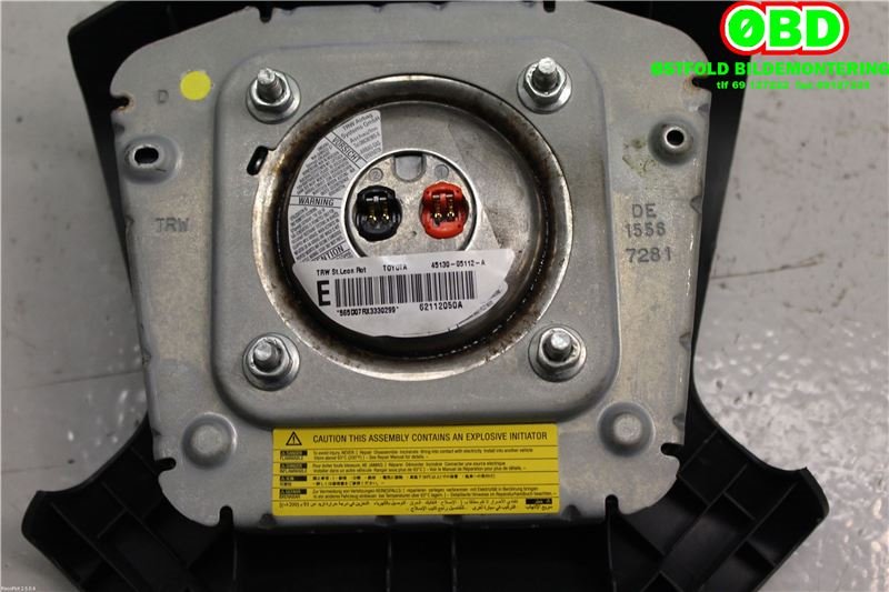 Airbag rattpute til Toyota Avensis 2003-2008 (Type II)  (TOYOTA|4513005112B0||4513005112A)