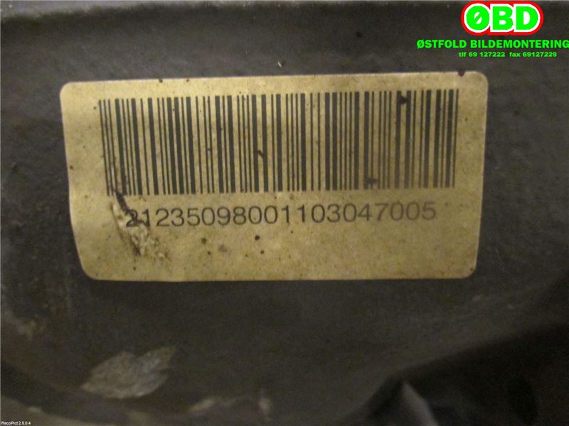 Kardang klokke bak til Mercedes E-Klasse 2009-2013 (Fase 1) (W212) (W212) (MERCEDES|A 207 350 03 14|)