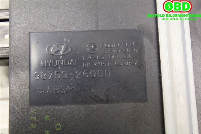 Rele diverse til Hyundai Santa Fe 2001-2006 (Type I)  (HYUNDAI|9875026000|)