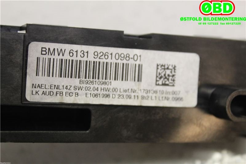 Bilstereo til BMW 1-Serie 2011-2015 (Fase 1) (F20/F21) (F20/F21) (BMW|65129272367|)