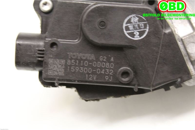 Viskermotor frontrute til Toyota Yaris 2006-2009 (Type II, Fase 1)  (TOYOTA|851100D080|1593000432)