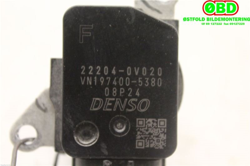 Luftmengde/luftmassemåler til Toyota Yaris 2012-2014 (Type III, Fase 1)  (TOYOTA|222040V020|)