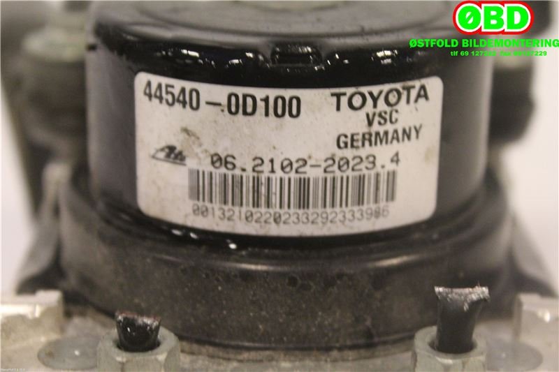 ABS sentral til Toyota Yaris 2012-2014 (Type III, Fase 1) (TOYOTA|440500D160||445400D100)