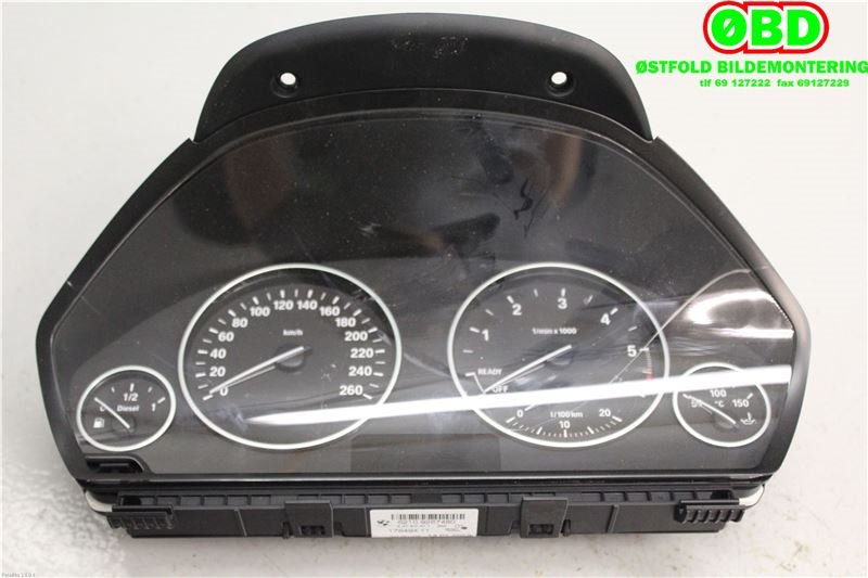 Instrumentpanel til BMW 3-Serie 2012-2018 (F30/F31/F34) (F30/F31/F34) (BMW|62 10 9 287 480||62109287480)