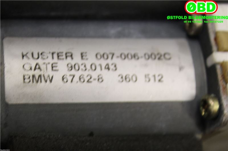 Ruteheis høyre foran til BMW 5-Serie 1996-2003 (E39) (E39) (BMW|51 33 8 252 394|)