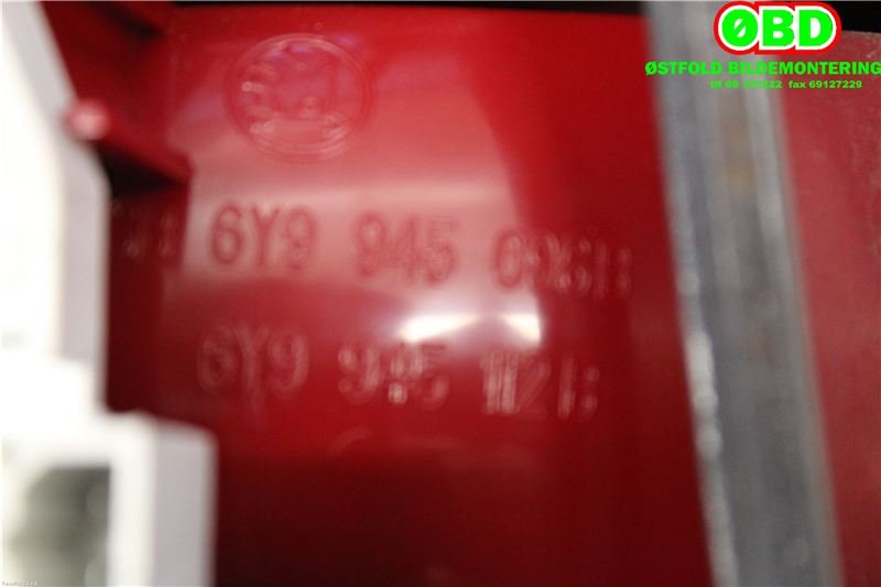Baklykt høyre til Škoda Fabia 2000-2007 (Type I) (SKODA|6Y9 945 112 B|)