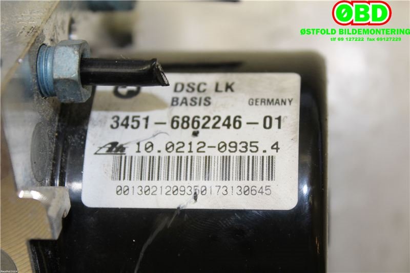 ABS sentral til BMW 3-Serie 2012-2018 (F30/F31/F34) (F30/F31/F34) (BMW|34 51 6 862 250|10021209354|)