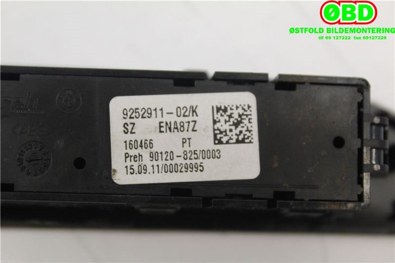 Bryter diverse til BMW 1-Serie 2011-2015 (Fase 1) (F20/F21) (F20/F21) (BMW|61 31 9 252 911||9252911)
