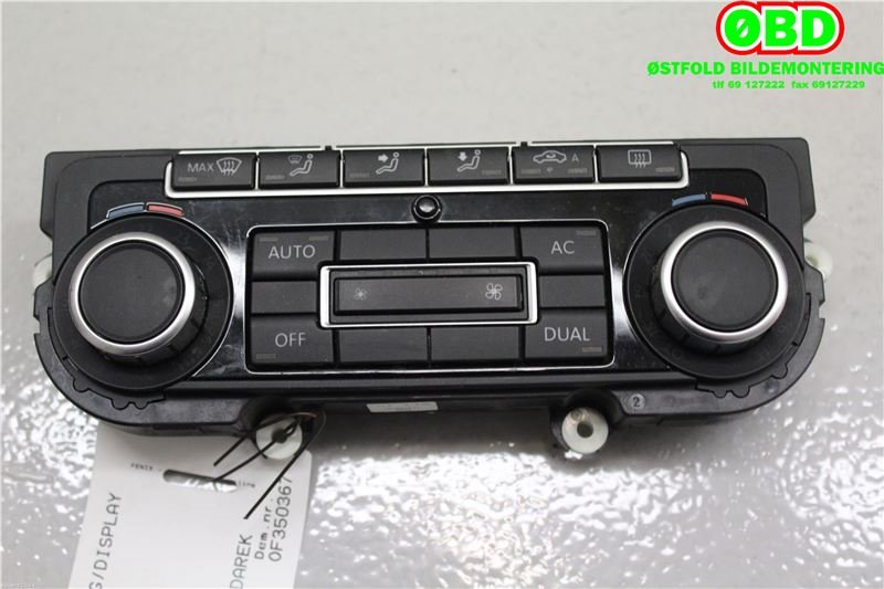 Varmeapparat betjening til VW Scirocco, 2008-2013  (VOLKSWAGEN|5K0 907 044 GJ)
