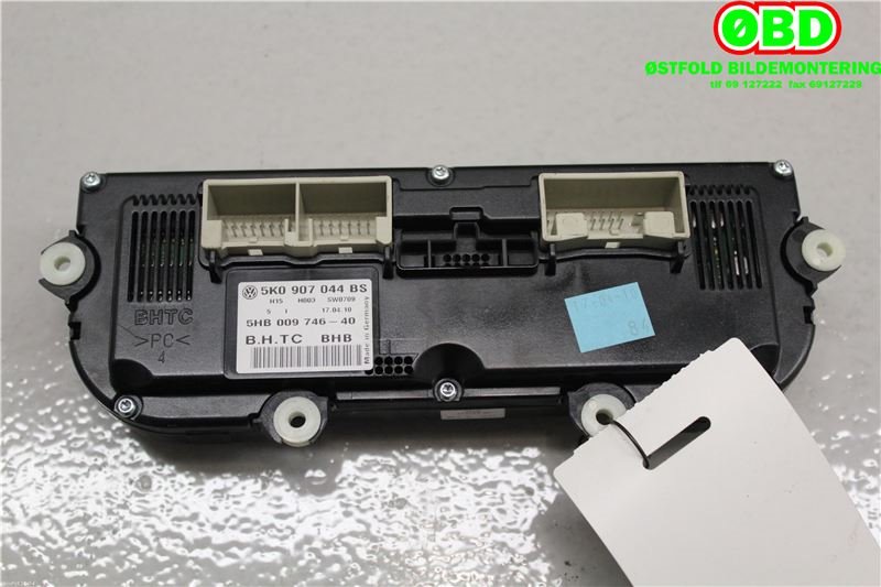 Varmeapparat betjening til VW Scirocco 2008-2013  (VOLKSWAGEN|5K0 907 044 GJ||5K0907044BS)