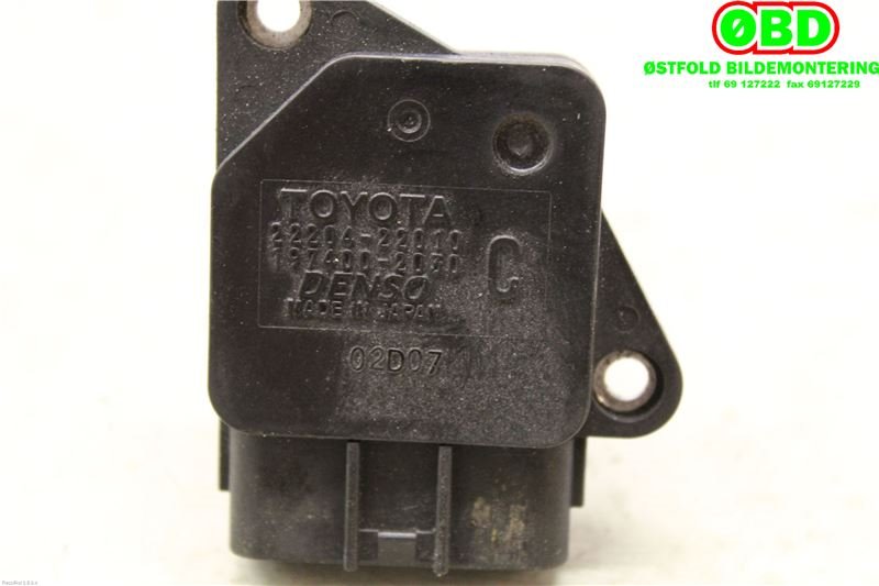 Luftmengde/luftmassemåler til Toyota Verso 2002-2004 (COROLLA) (COROLLA) (TOYOTA|2220422010|222040J010)