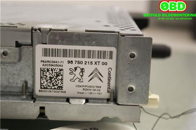 Bilstereo til Citroën C3 2010-2016 (Type II)  (CITROEN|6574PW|16077504XT|96750215XT)