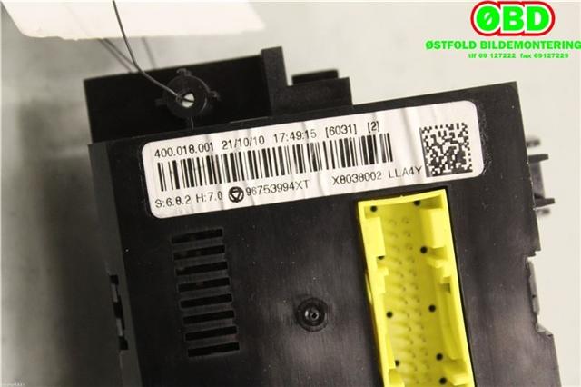 Varmeapparat betjening til Citroën C3 2010-2016 (Type II)  (CITROEN|6452W7|96753994XT)
