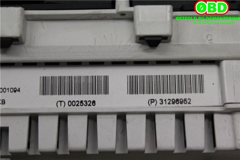 Instrumentpanel til Volvo V40 2012-2019 (VOLVO|36002950||31296952)