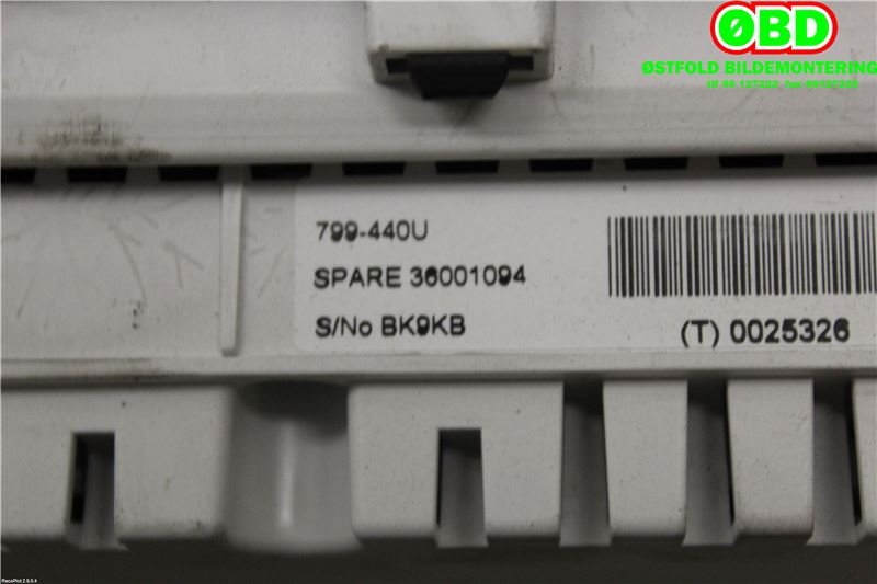 Instrumentpanel til Volvo V40 2012-2019 (VOLVO|36002950||31296952)