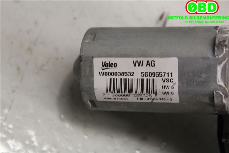 Viskermotor bakrute til VW Golf VII 2012-2017 (Fase 1) (VOLKSWAGEN|5G0 955 711 A|5G0 955 711 C|5G0955711)