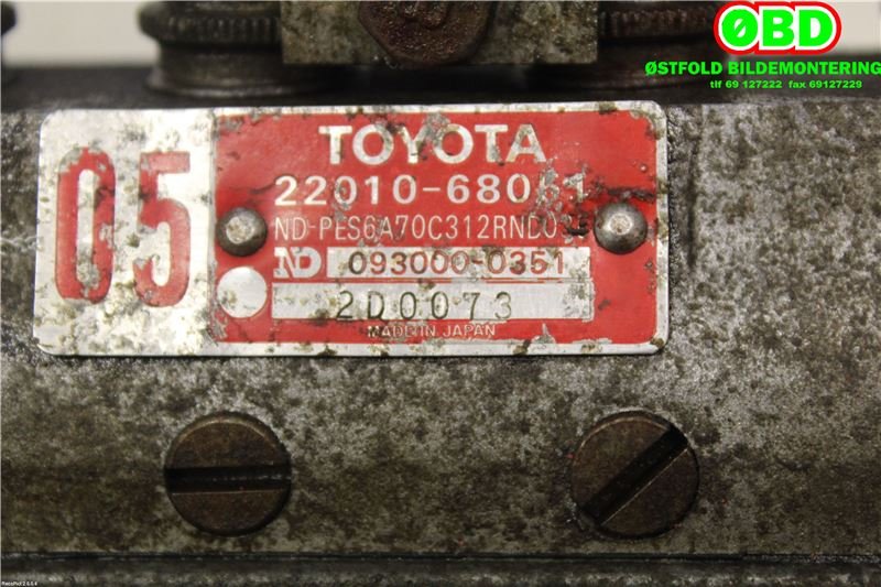 Dieselpumpe til Toyota Land Cruiser 100 1998-2007  (2201068054|)