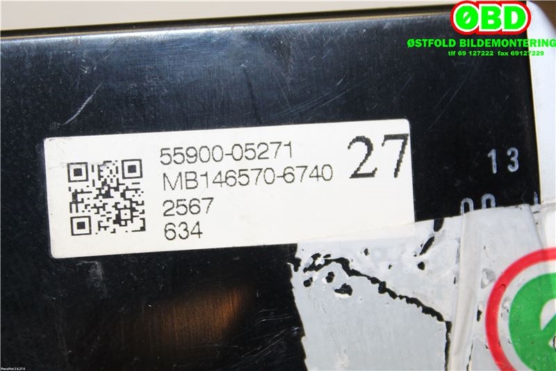 Varmeapparat betjening til Toyota Avensis 2003-2008 (Type II) (TOYOTA|5590005271|)