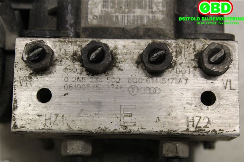 ABS sentral til VW Polo 2005-2009 (Type IV, Fase 2)  (VOLKSWAGEN|6Q0 614 517 AK|6Q0 614 517 AP|)