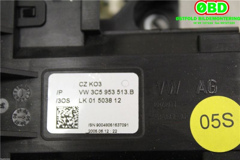 Styreenhet diverse til VW Passat 2005-2010 (B6) (B6) (VOLKSWAGEN|3C0 953 549 AH|)