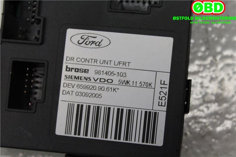 Ruteheis venstre foran til Ford Focus 2004-2007 (Type II, Fase 1) (FORD|1428451|0130822215|)