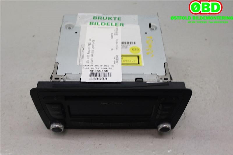 Bilstereo til Audi A4 2001-2004 (Type II) (B6) (B6) (AUDI|8P0035186P|7647026380)