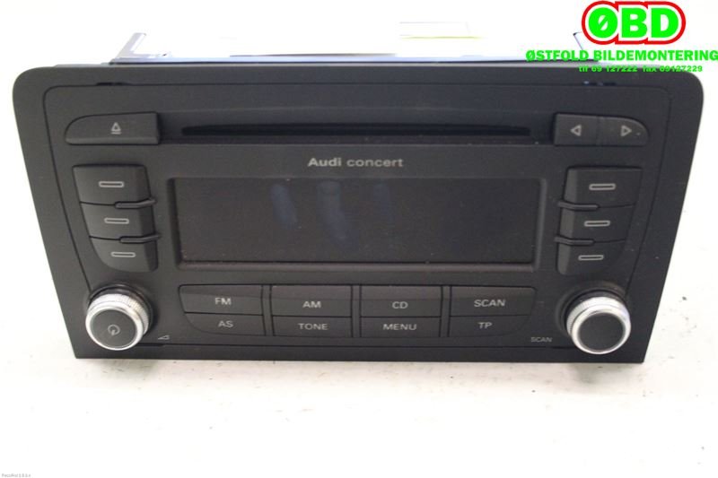 Bilstereo til Audi A4 2001-2004 (Type II) (B6) (B6) (AUDI|8P0035186P|7647026380)