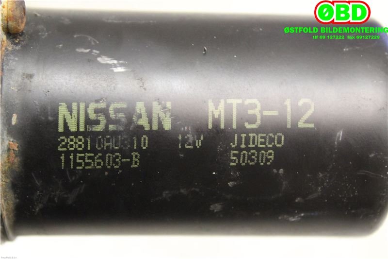 Viskermotor frontrute til Nissan Primera 2002-2007 (P12) (P12) (NISSAN|28810AU310|)