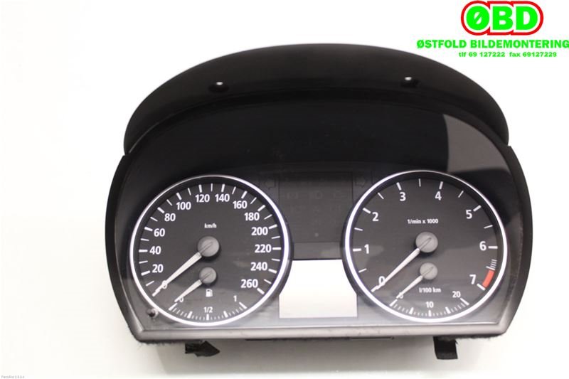 Instrumentpanel til BMW 3-Serie 2005-2011 (E90/E91/E92/E93) (E90/E91/E92/E93) (BMW|62 10 9 316 119||6983479)