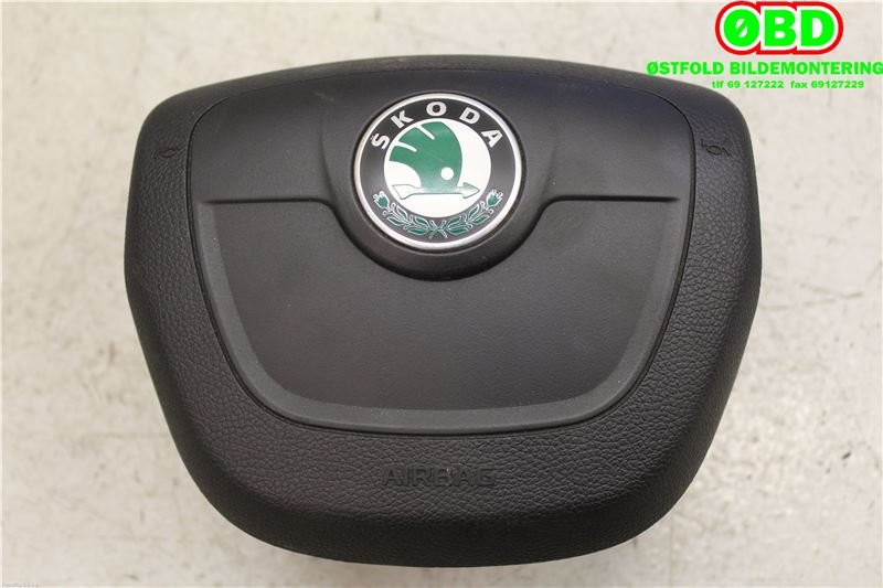 Airbag rattpute til Škoda Roomster, 2010-2015 (Fase 2) (SKODA|5J0 880 201 H)