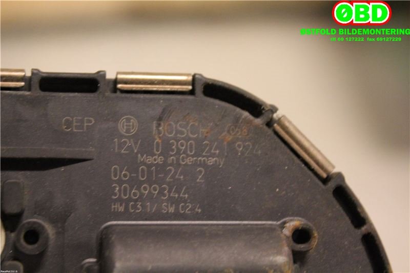 Viskermotor frontrute til Volvo S40 2004-2007 (Type II, Fase 1)  (VOLVO||0390241924|30699344)