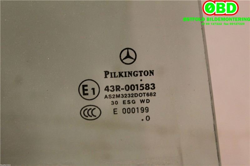 Siderute høyre bak til Mercedes B-Klasse 2008-2011 (Fase 2) (W245) (W245) (MERCEDES|A 169 735 02 00|)