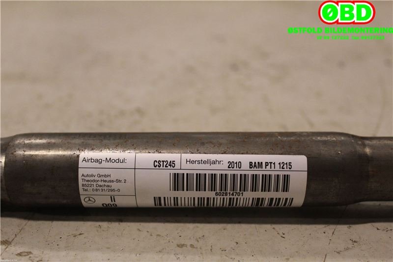 Airbag gardin venstre til Mercedes B-Klasse 2008-2011 (Fase 2) (W245) (W245) (MERCEDES|A 169 860 11 05||1698601105)
