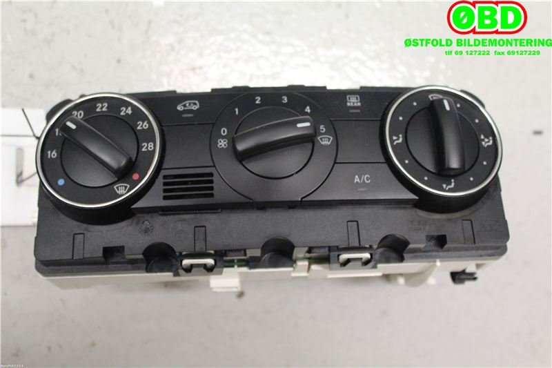 Varmeapparat betjening til Mercedes B-Klasse 2008-2011 (Fase 2) (W245) (W245) (MERCEDES|A 169 900 09 00||1699000900)